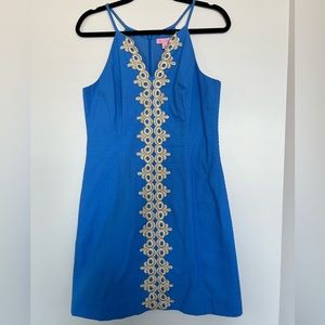 Blue Lily Pulitzer Shift Dress worn once! Size 8